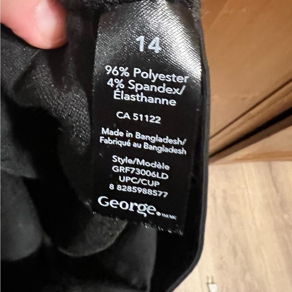 George Black Pants size 14 skinny - Picture 4 of 4